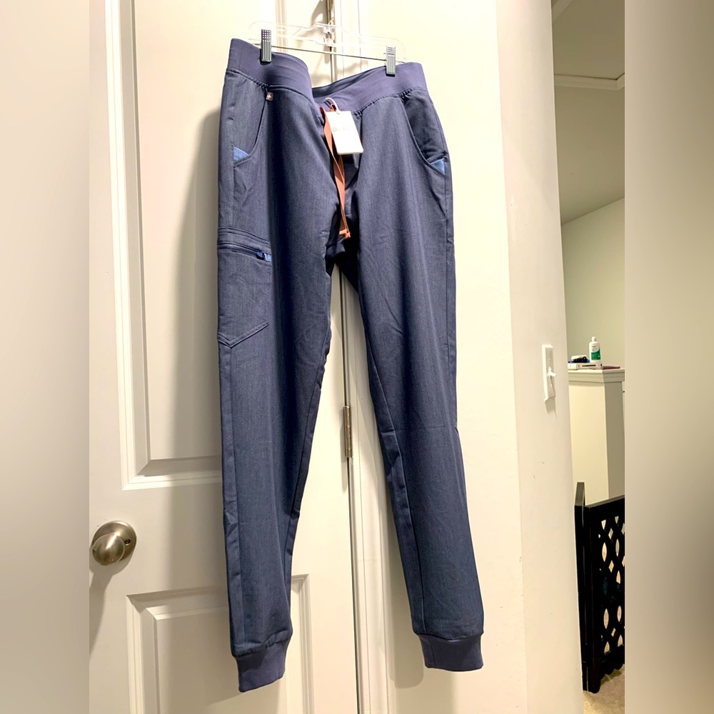 Figs Heather Denim Zamora Joggers in Medium Tall